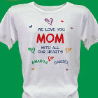 All Our Hearts Personalized Scoop-Neck T-Shirt